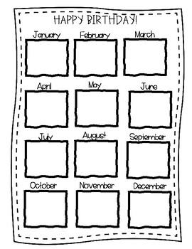 Birthday Chart (FREEBIE) by Unlimited Resources | TpT