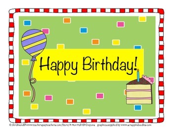 Frogs Birthday Display 1 by This Library Girl | TPT