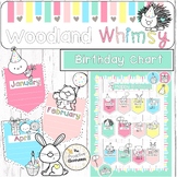 Birthday Chart Posters | Pastel Dots | Woodland Whimsy Cla