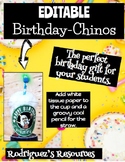 Birthday-Chino - Student Birthday Gift - Editable