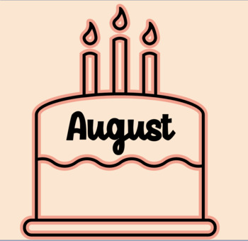 august birthday clipart