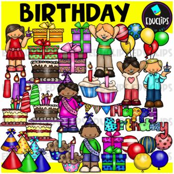 Preview of Birthday Clip Art Set {Educlips Clipart}