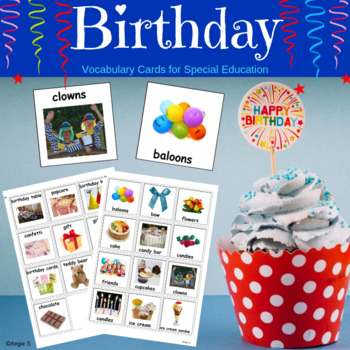 Preview of Happy Birthday Communication Cards Autism Visuals Special Education #dollardeals