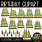 Birthday Counting Clipart with Numbers 0-10 as Birthday Ca