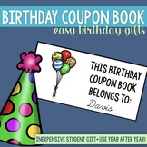 Birthday Coupon Book - Fun (and cheap!) Birthday Gift for 