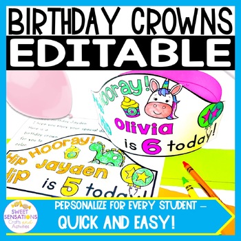 birthday crowns for students