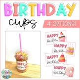 Birthday Cup Labels