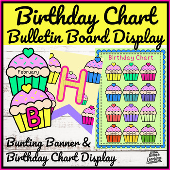 Preview of Colorful Printable Birthday Chart Posters - Birthday Bulletin Board Display
