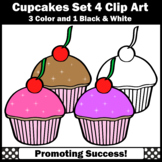 Birthday Cupcake Clipart | PNG Images | Color and Black an