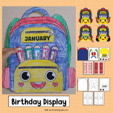 Birthday Display Back to School Bulletin Board Backpack Cr