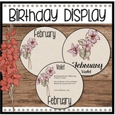 Birthday Display / Birth Month Flowers / Reggio / Freebie