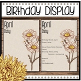 Birthday Display / Birth Month Flowers / Reggio / Nature