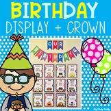 Birthday Display & Birthday Crown (Editable Birthday Bulle