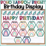 Birthday Display | Boho Rainbow Bright Birthday Display | 
