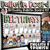 Birthday Display Bulletin Board Kit | Boho Rose Color Line