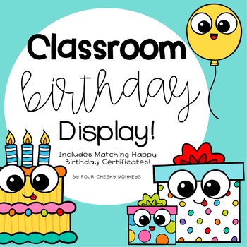 Preview of Birthday Display Charts | Classroom Decor