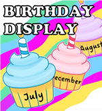 Birthday Display Cupcake Themed