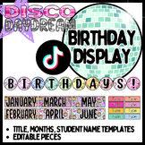 Birthday Display - Disco Daydream, Colorful Classroom Decor