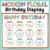 Birthday Display Floral Classroom Decor | Birthday Chart