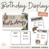 Birthday Display | MODERN JUNGLE | Rustic Classroom Decor