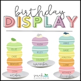 Birthday Display - Macaron Theme