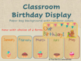 Birthday Display - Paper Bag with Rainbow color