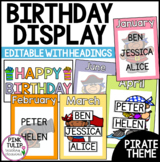 Birthday Display - Rainbow Pirate Theme