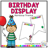 Birthday Display (Rainbow Theme) EDITABLE #austeacherbfr