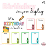 Birthday Display - Version 1  |  Crayons