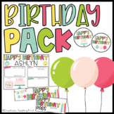 Birthday Display and Certificates - Google/Distance Learning