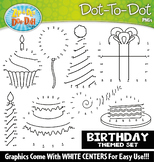 Birthday Dot-To-Dot Clipart {Zip-A-Dee-Doo-Dah Designs}