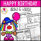 Birthday Draw & Write Worksheets plus Real-World Formats!
