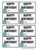 Birthday Gift Tags