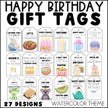 Preview of Birthday Gift Tags