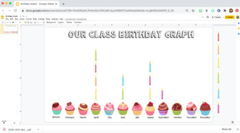 Preview of Birthday Graph - Digital Resource