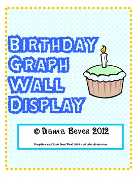 Preview of Birthday Graph Wall Display / Bulletin Board