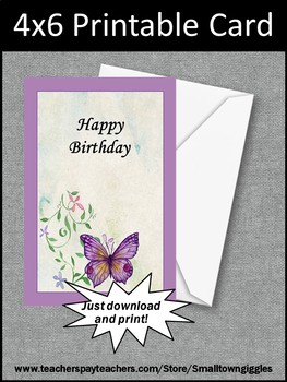 Mom Happy Birthday Card Digital Mom Birthday Card Printable Card For  Download