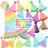 Birthday Hat Clipart Rainbow Watercolor - Birthday Party Clipart