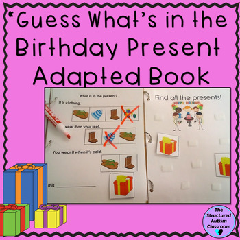 Preview of Categories Adapted Book Birthday- Identify Pictures with Inferencing for Autism