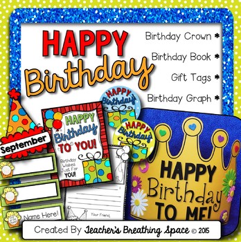 Happy Birthday Book - Class Activity by First Grade View