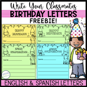 Preview of Happy Birthday Letter FREEBIE!