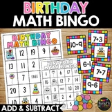 Birthday Math Bingo Game Addition and Subtraction to 20 | 