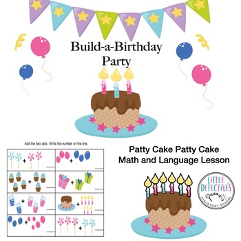 Preview of Birthday Math and Language Bundle