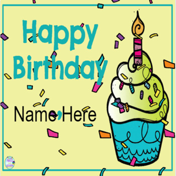 Birthday Messages With Gifs by First Little Lessons | TPT