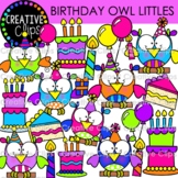 Birthday Owl Littles (Birthday Clipart)