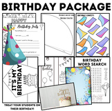 Birthday Package | Activities & Birthday Cards | 30 Pages