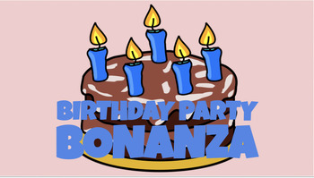 Preview of Birthday Party Bonanza Multi-digit Addition Project 