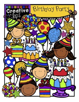 Preview of Birthday Party {Creative Clips Digital Clipart}