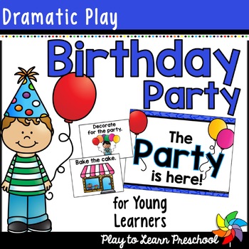 Preview of Birthday Party All About Me Dramatic Play Printables for Preschool