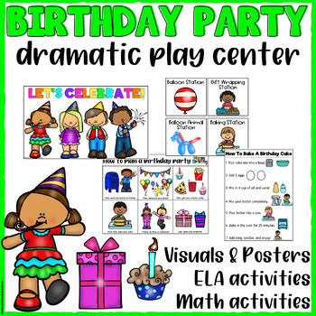 Preview of Birthday Party Dramatic Play Center